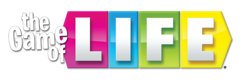 game of life logo black and white